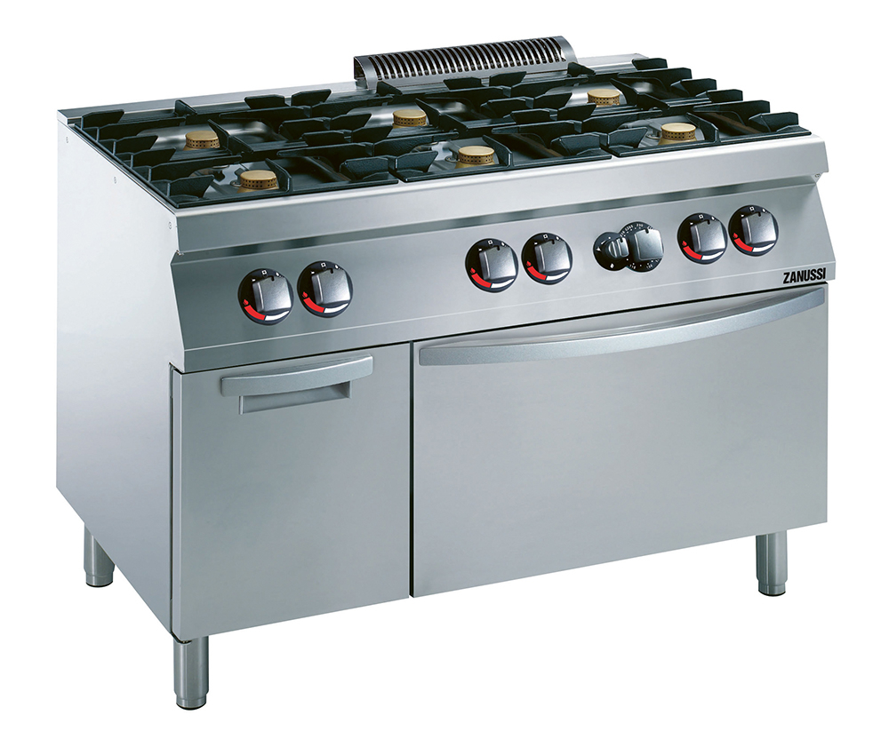 98609 Gasherd GH7/6FLGBS mit Gasbackofen
