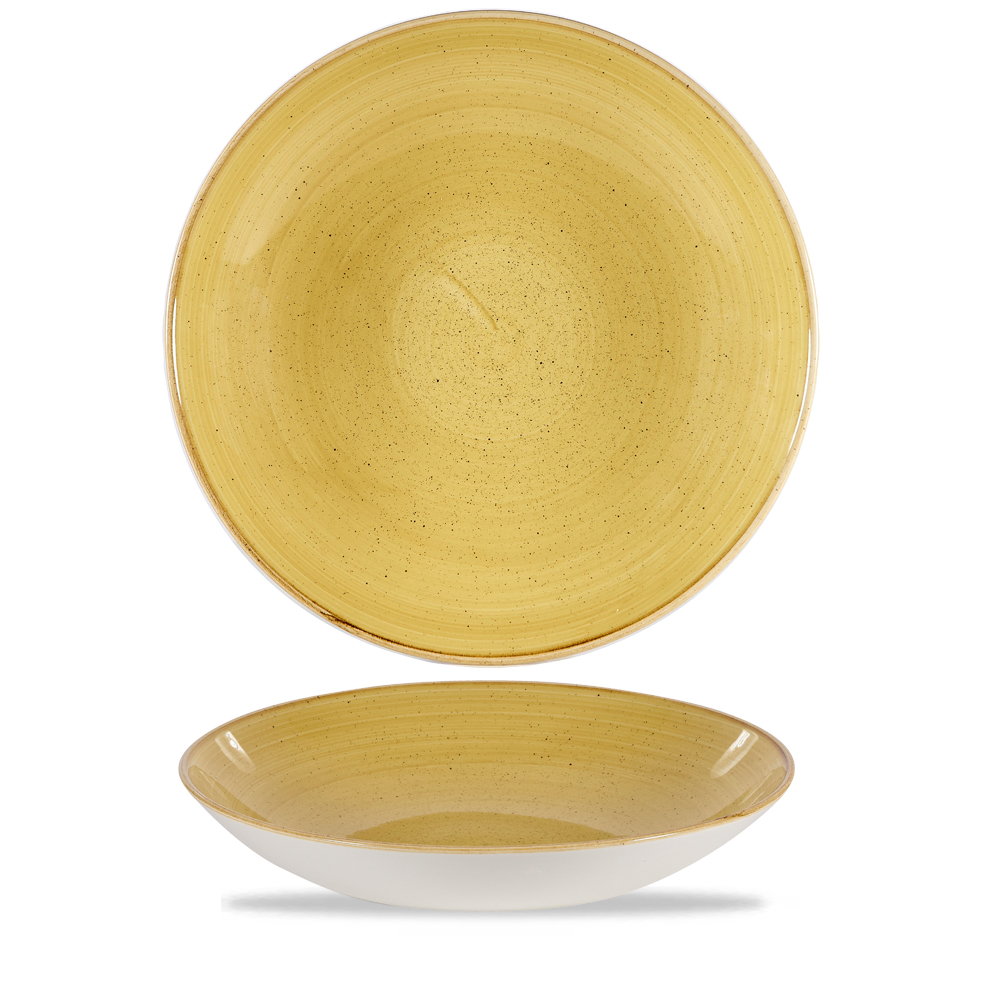 Teller tief coup 31cm STONECAST mustard seed yellow