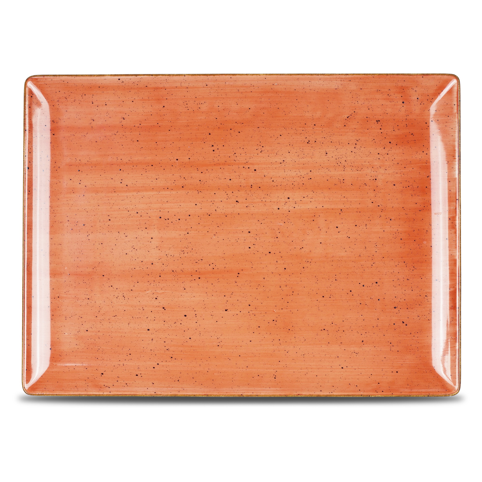 Platte eckig 35,5x26,5cm CLASSIC sunset red