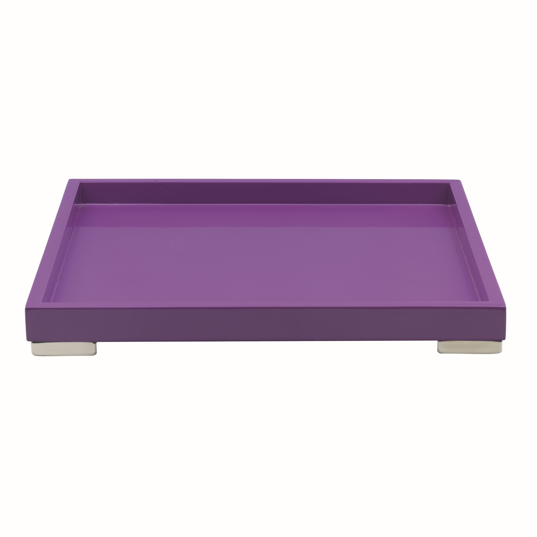 Tablett eckig 32x32cm LACQUERED VIOLET Tablett eckig 32x32cm LACQUERED VIOLET