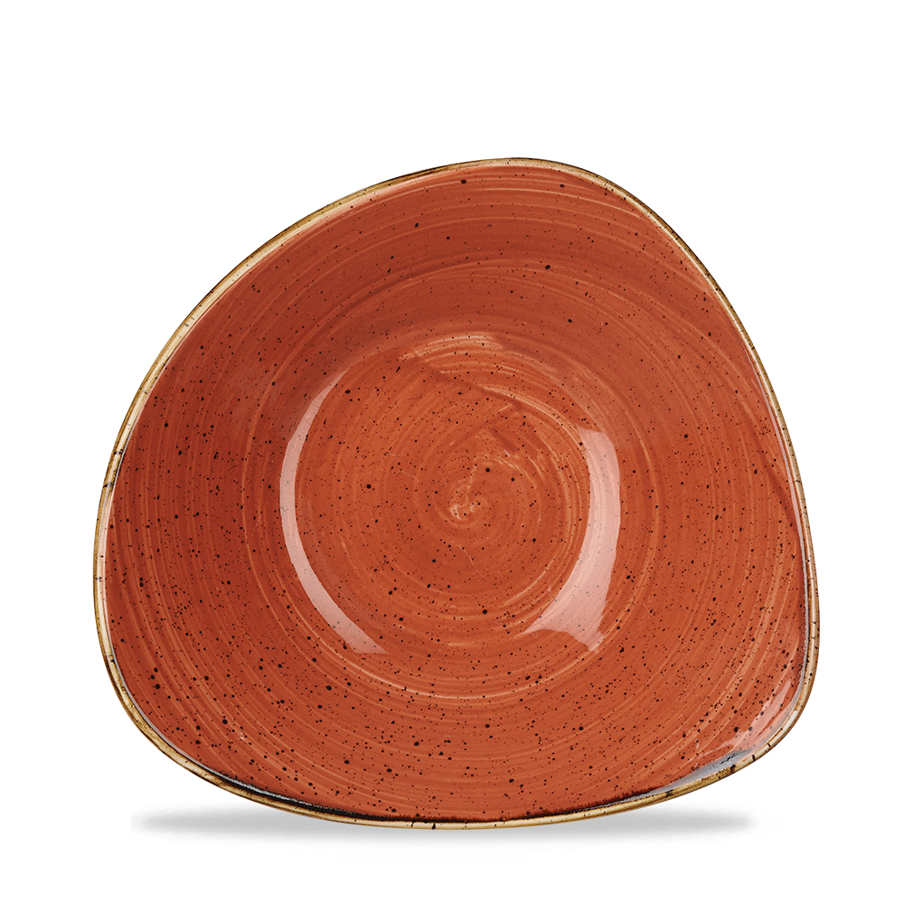 Schale dreieckig 18,5cm STONECAST spiced orange