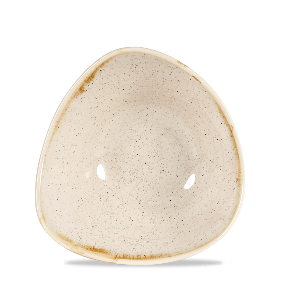 140092 Schale dreieckig 18,5cm STONECAST nutmeg cream