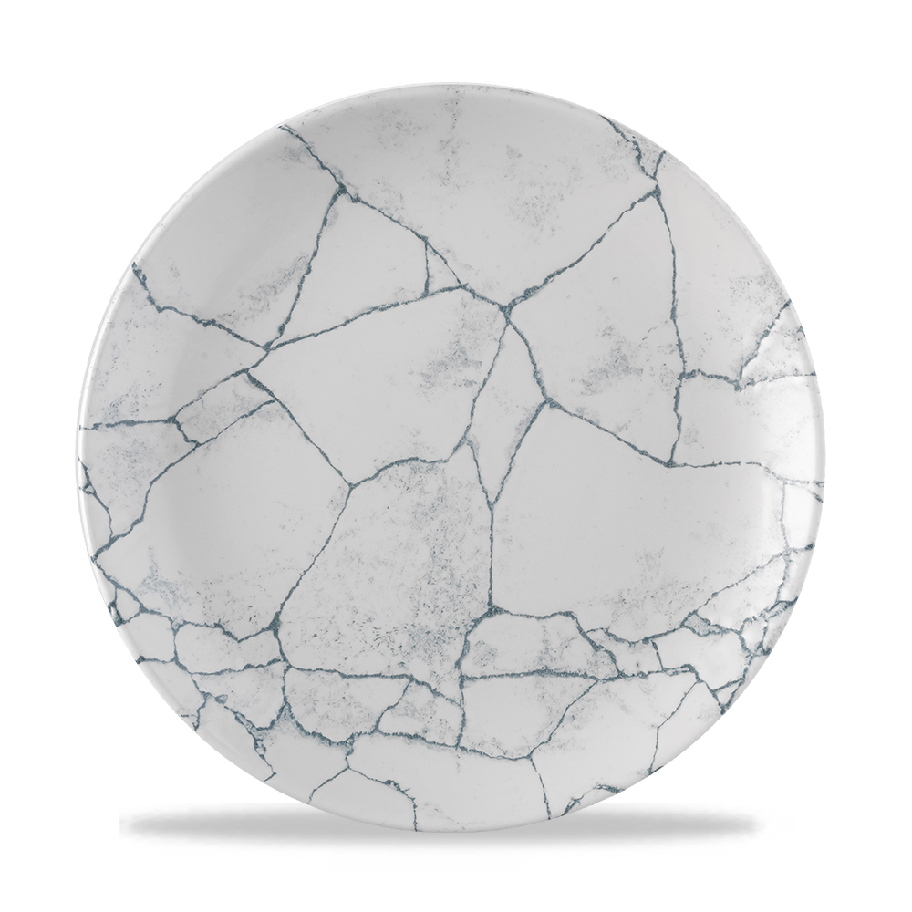 155307 Teller rund 26cm STUDIO PRINTS KINTSUGI Pearl Grey