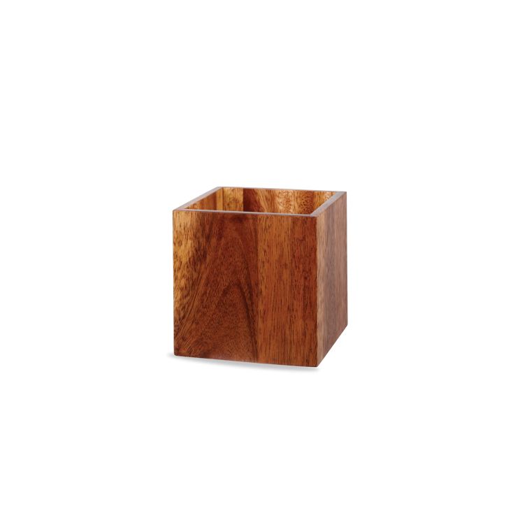 Holz-Box eckig 15x15cm ACACIA WOOD