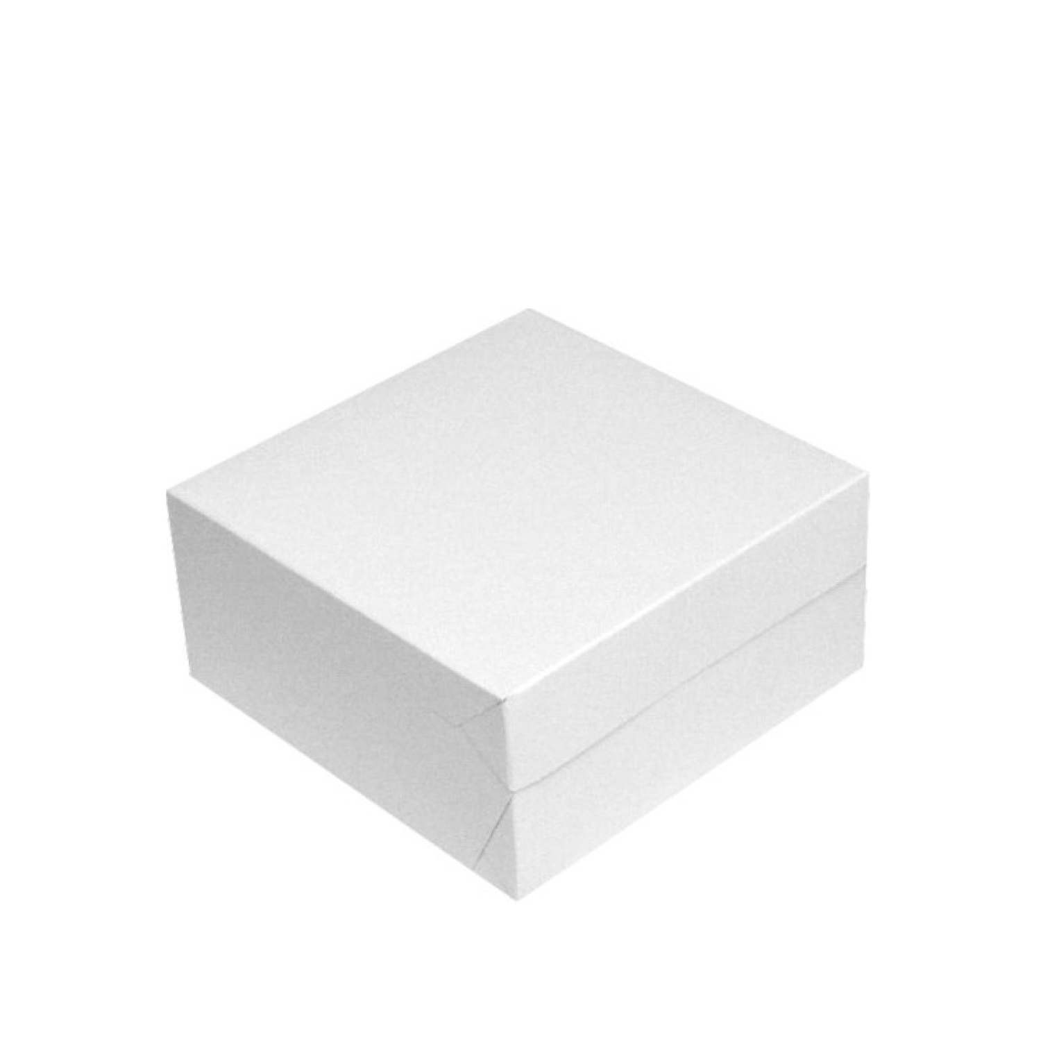 50 Stück Tortenkartons 18x18x9cm weiß