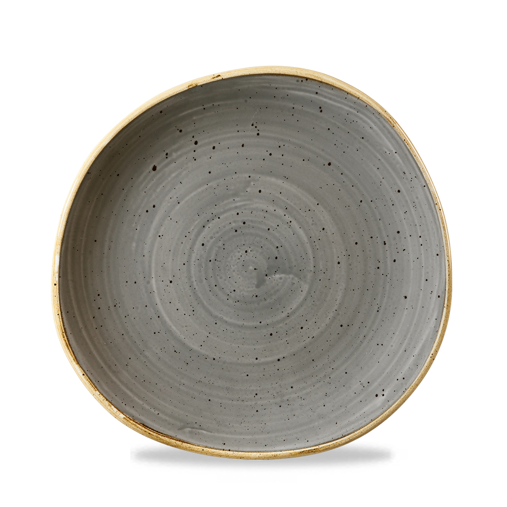 Teller flach Organic 21cm STONECAST peppercorn grey