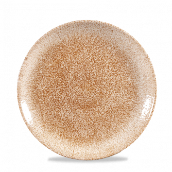 141513 Teller flach coup 21,7cm RAKU garnet orange