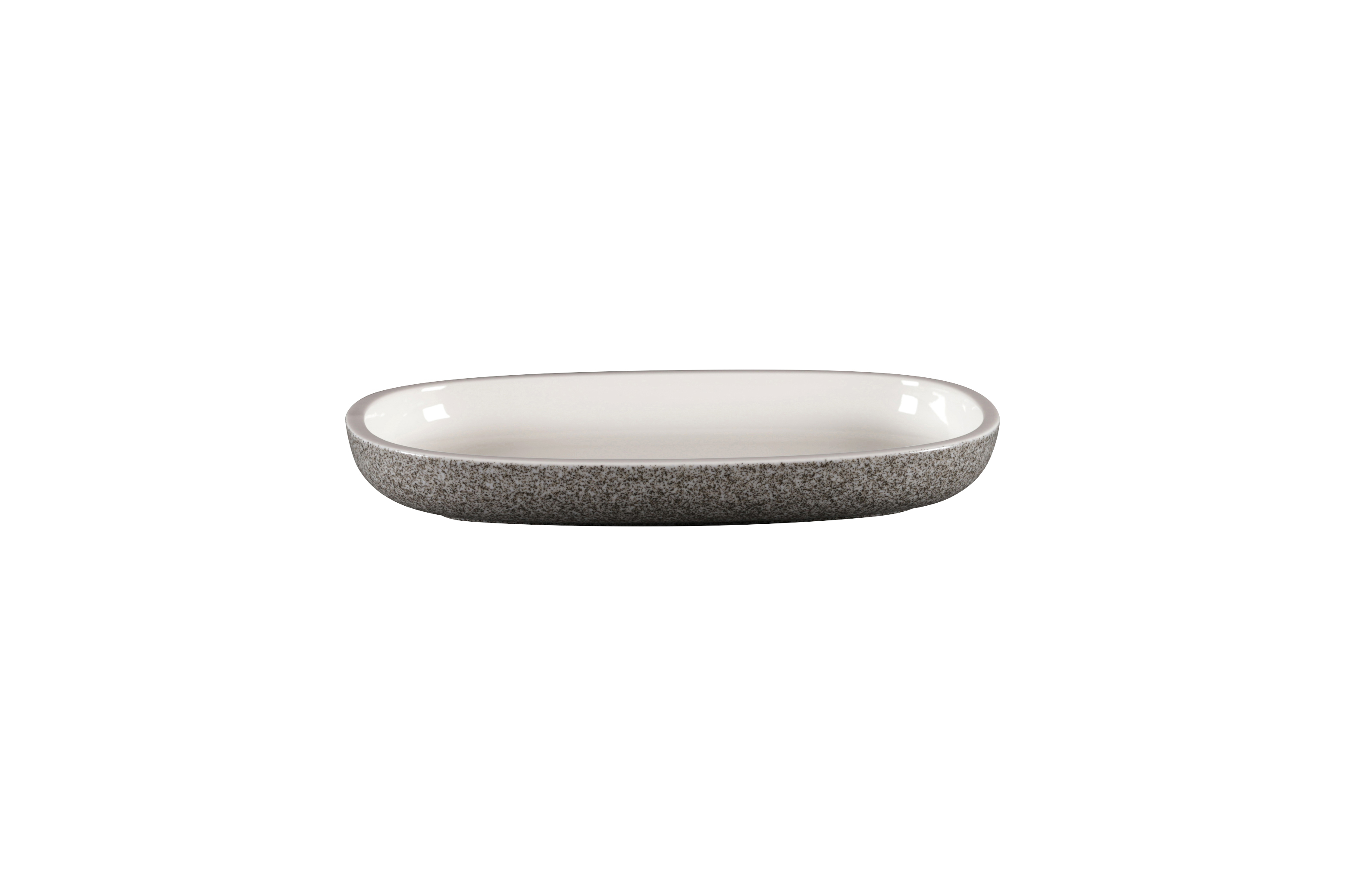 Platte oval tief 22,5x15cm RAKSTONE EASE dual grey