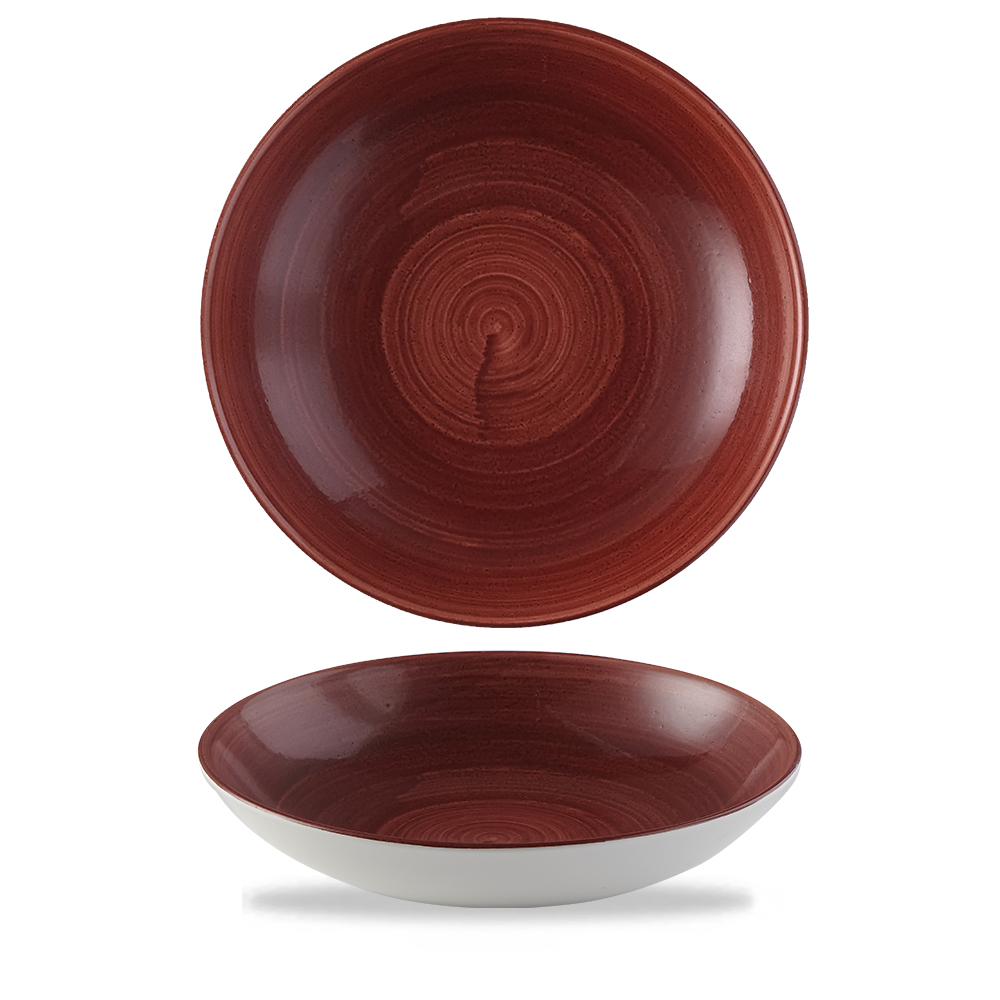Teller tief coup 24,8cm STONECAST PATINA Red Rust