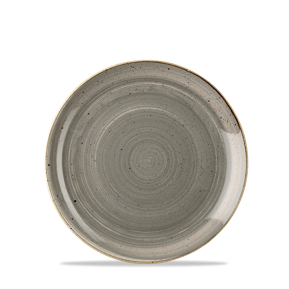 Teller flach coup 16,5cm STONECAST peppercorn grey