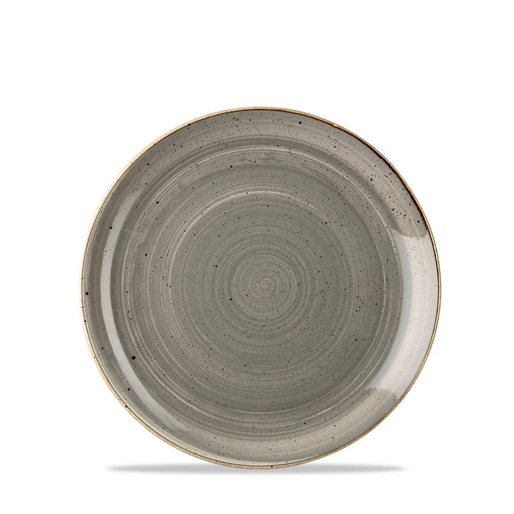122866 Teller flach coup 16,5cm STONECAST peppercorn grey