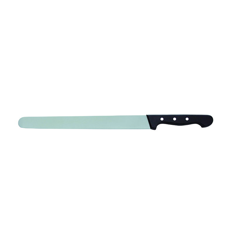 129247 Bäckermesser 36cm glatt schwarzer Griff mit Nieten