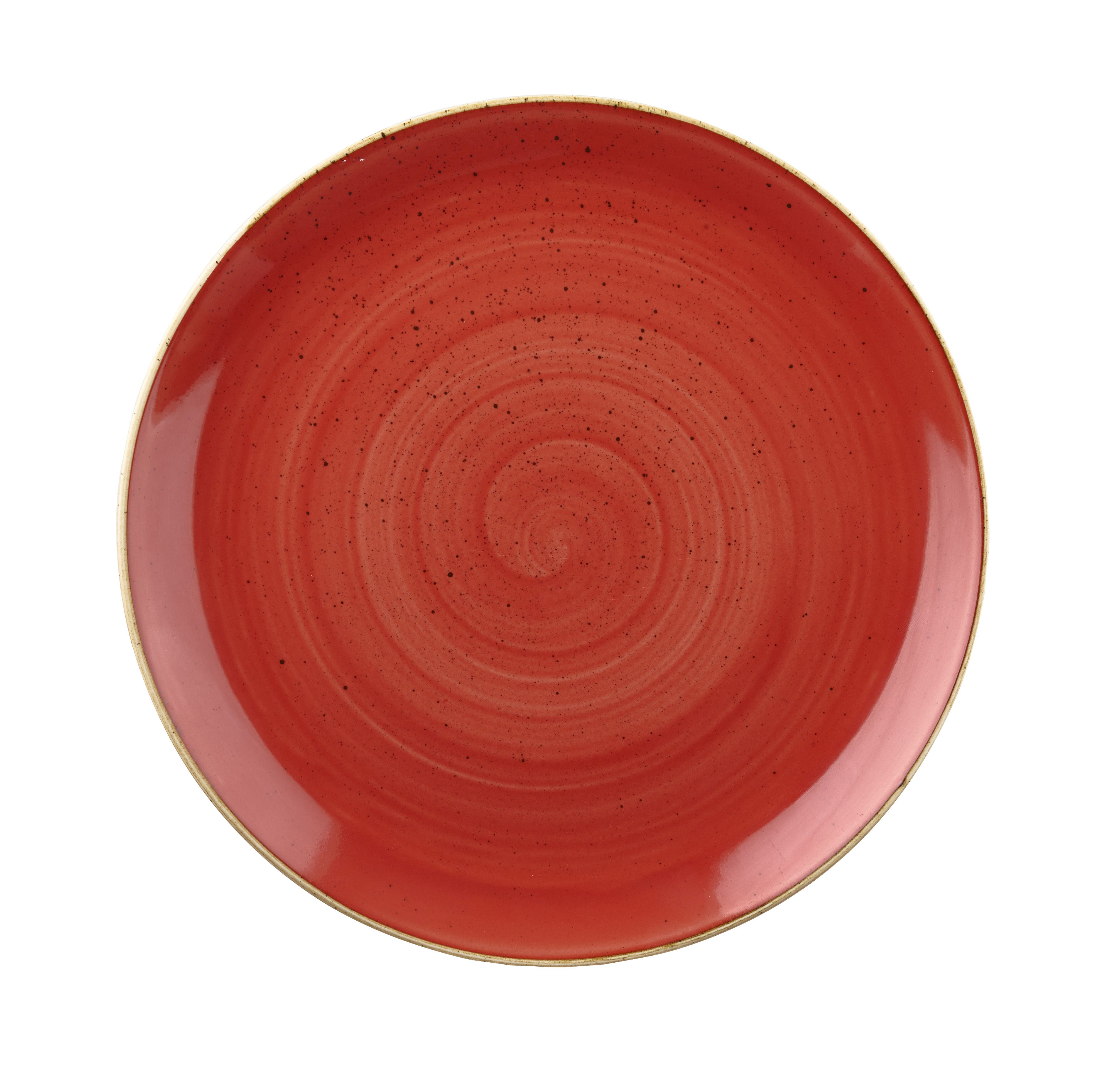 43826 Teller flach coup 16,5cm STONECAST berry red
