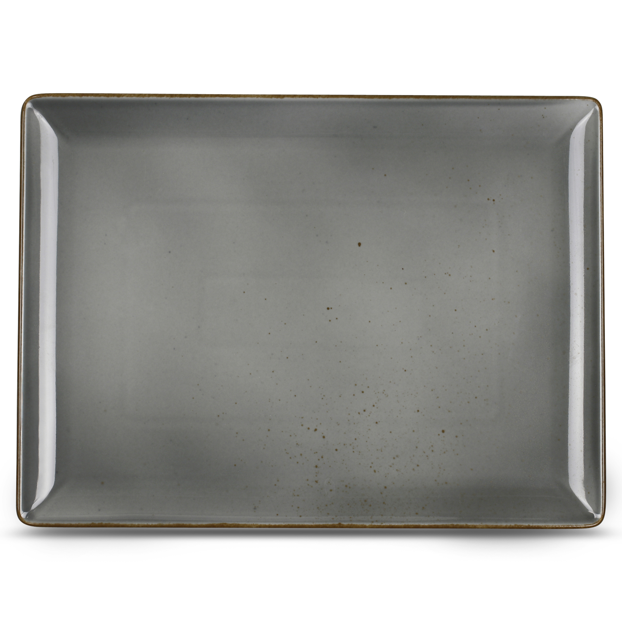 Platte eckig 35,5x26,5cm SMART spotted grey