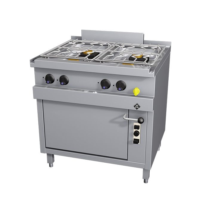 148062 Gas-Herd 4-flammig OPTIMA 700 mit Gas-Backofen