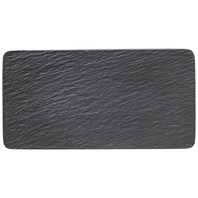 Platte rechteckig 35x18x1,5cm THE ROCK Black Shale