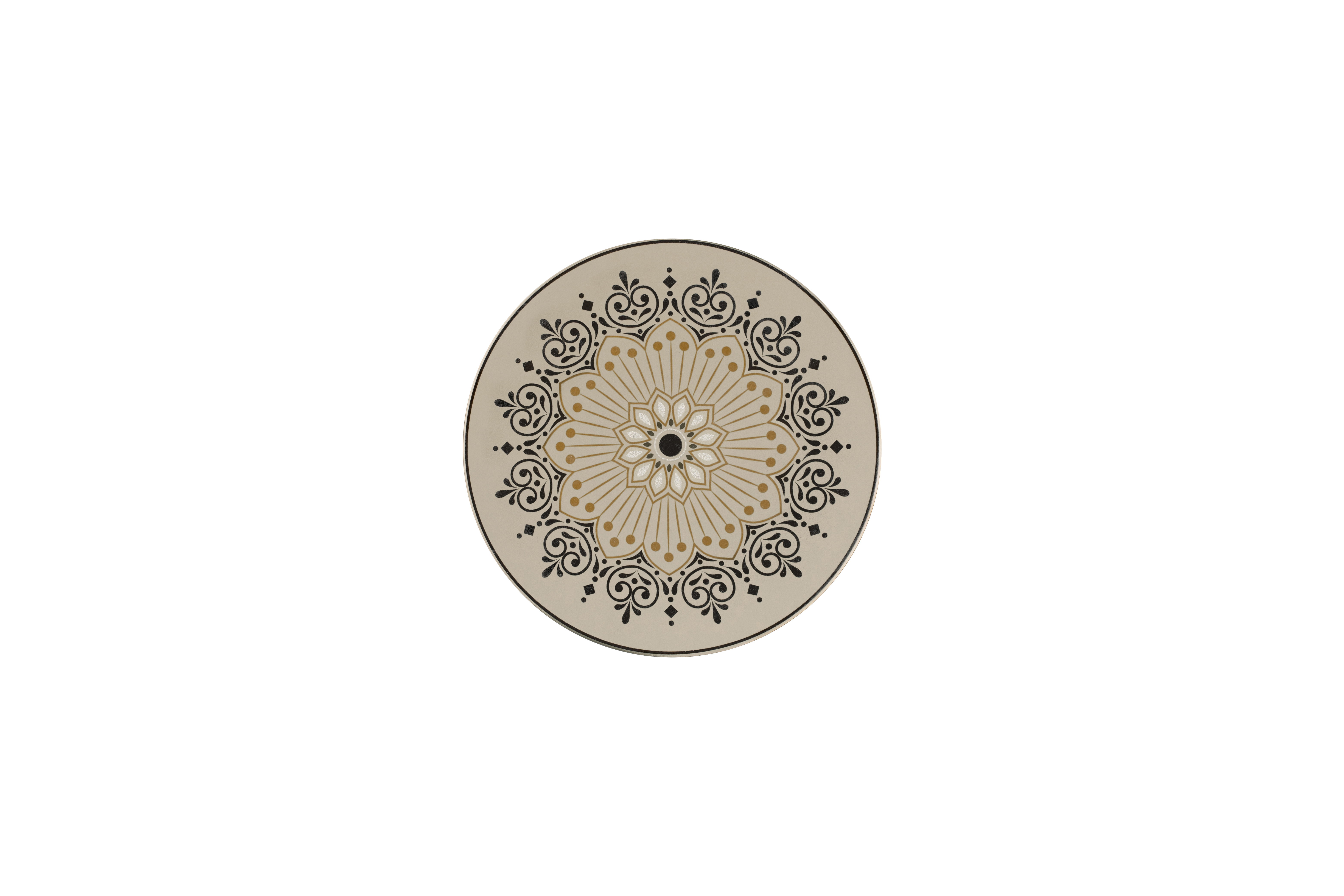 Teller flach Ø18,7cm H1,7cm ARGILA CARTAGENA decorated grey Teller flach Ø18,7cm H1,7cm ARGILA CARTAGENA decorated grey