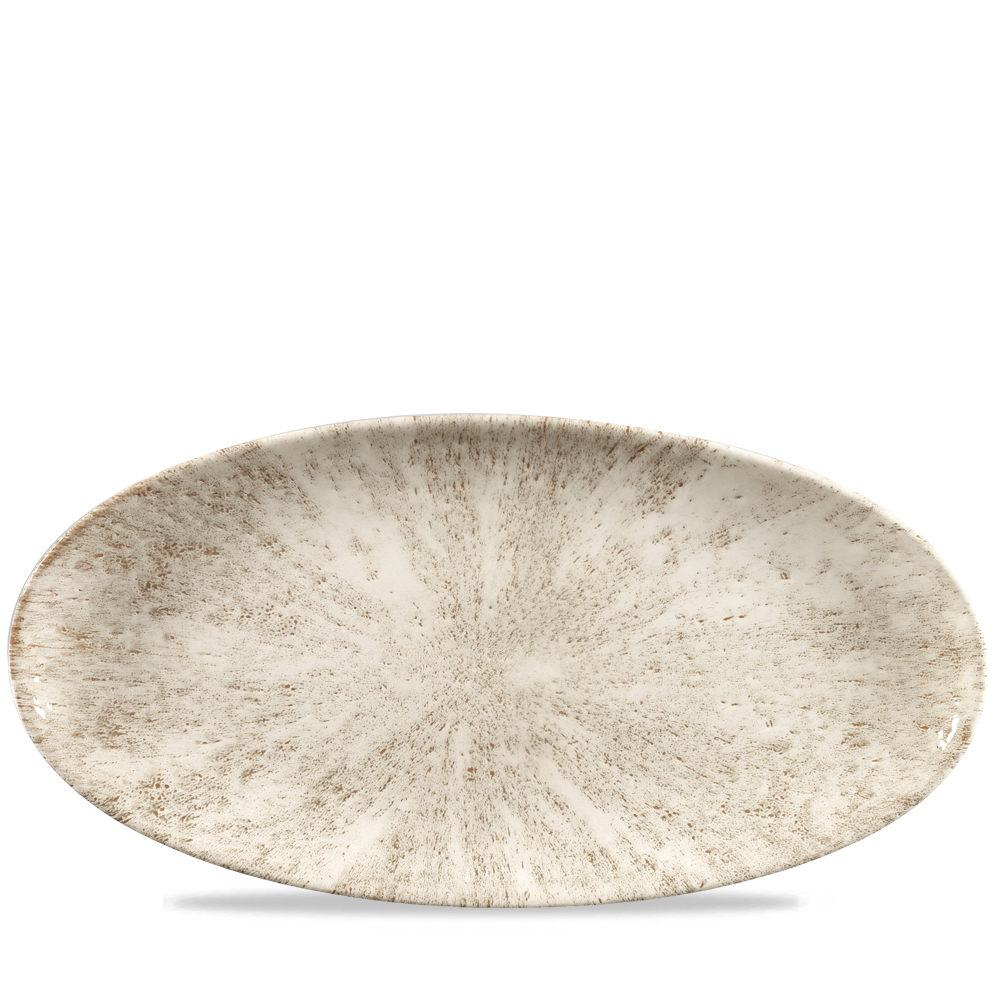 Platte oval 34,7x17,3cm STONE Agate Grey