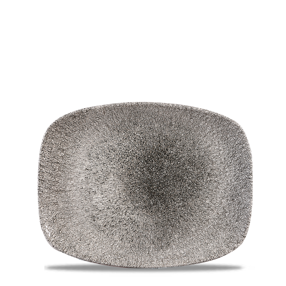 Platte Chefs eckig 23,7x15,7cm RAKU Quartz black
