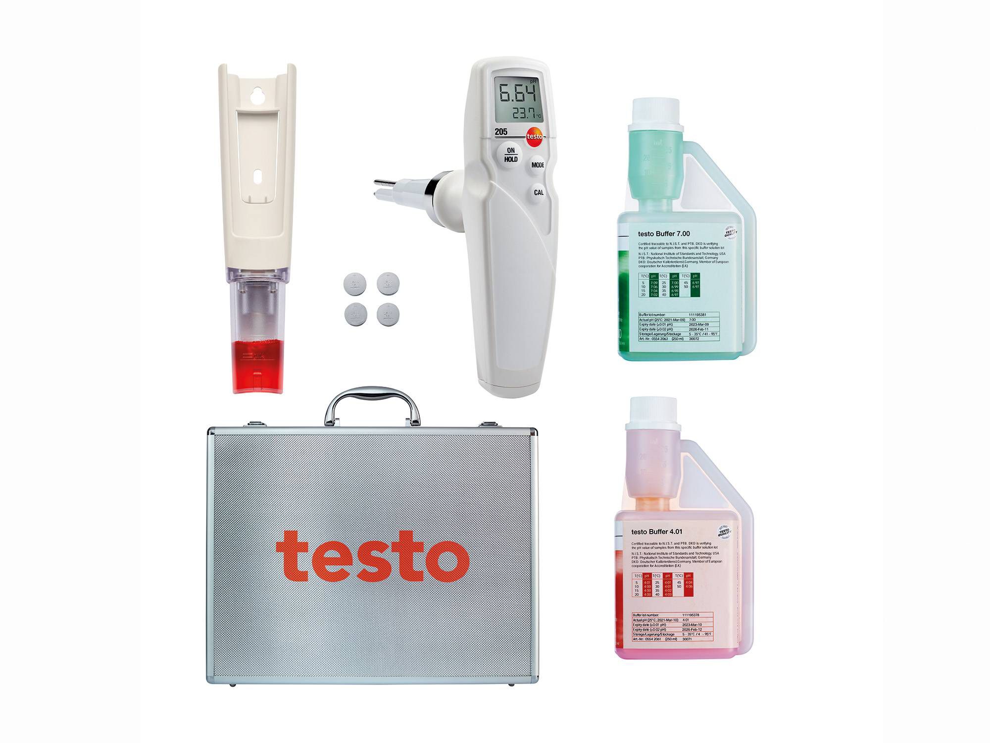 testo 205 Starter-Set - pH-Temperatur-Messgerät für halbfeste Medien