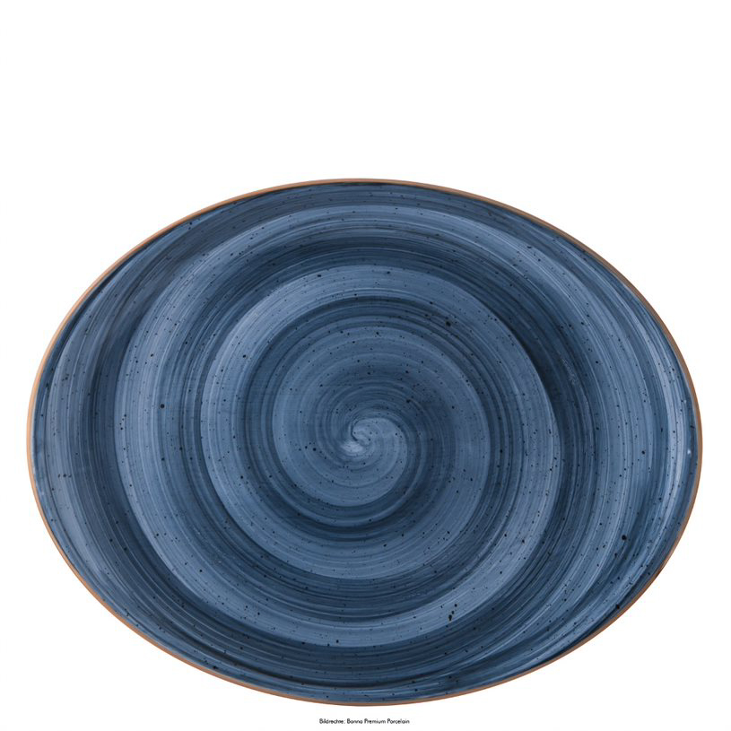 144195 Platte oval 31 x 24cm AURA DUSK MOOVE