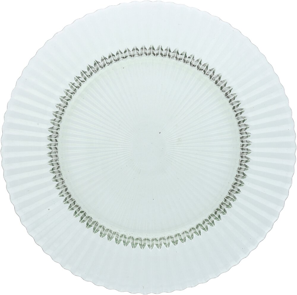 Glasteller flach 32,5cm ARCHIE salbeigrün