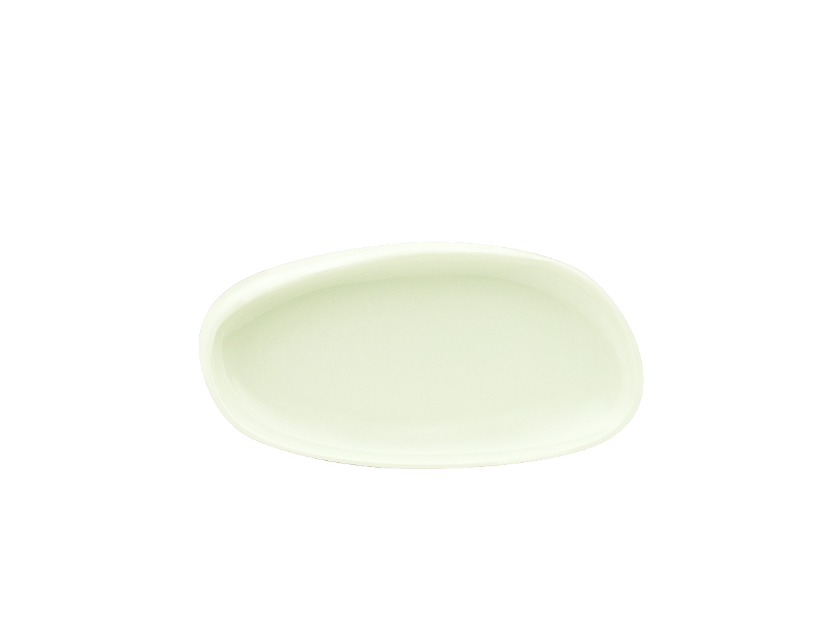 10220 Platte coup oval 26x12cm WELLCOME creme