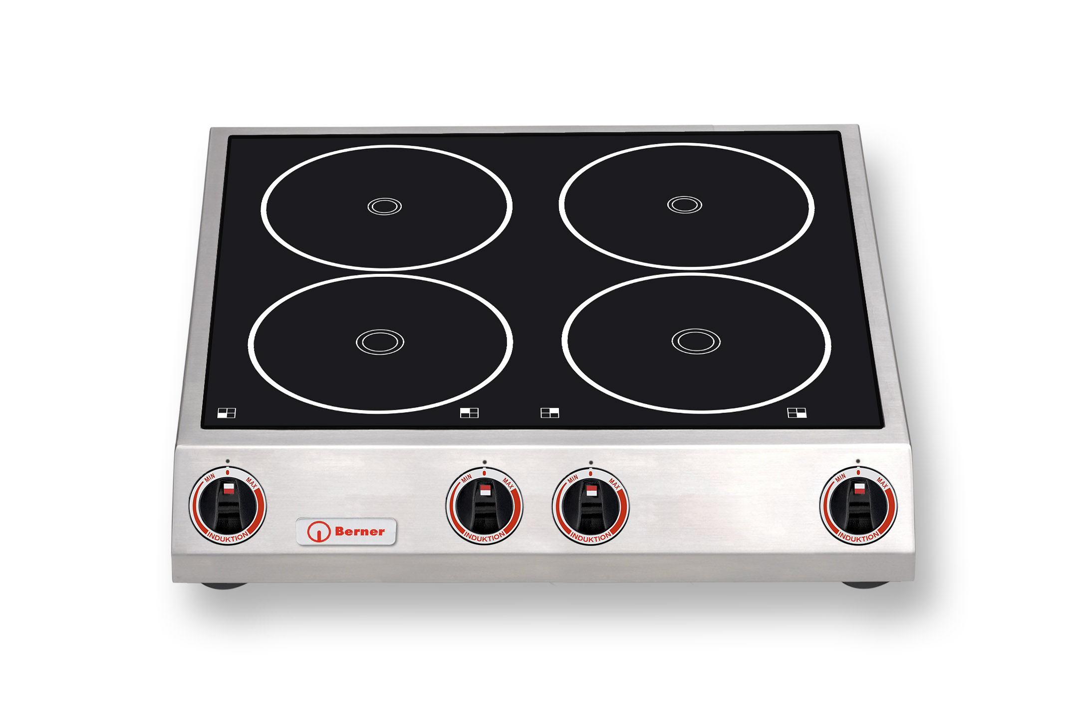 158820 Induktionsherd 4 Platten a 1,8 kW Auftischgerät