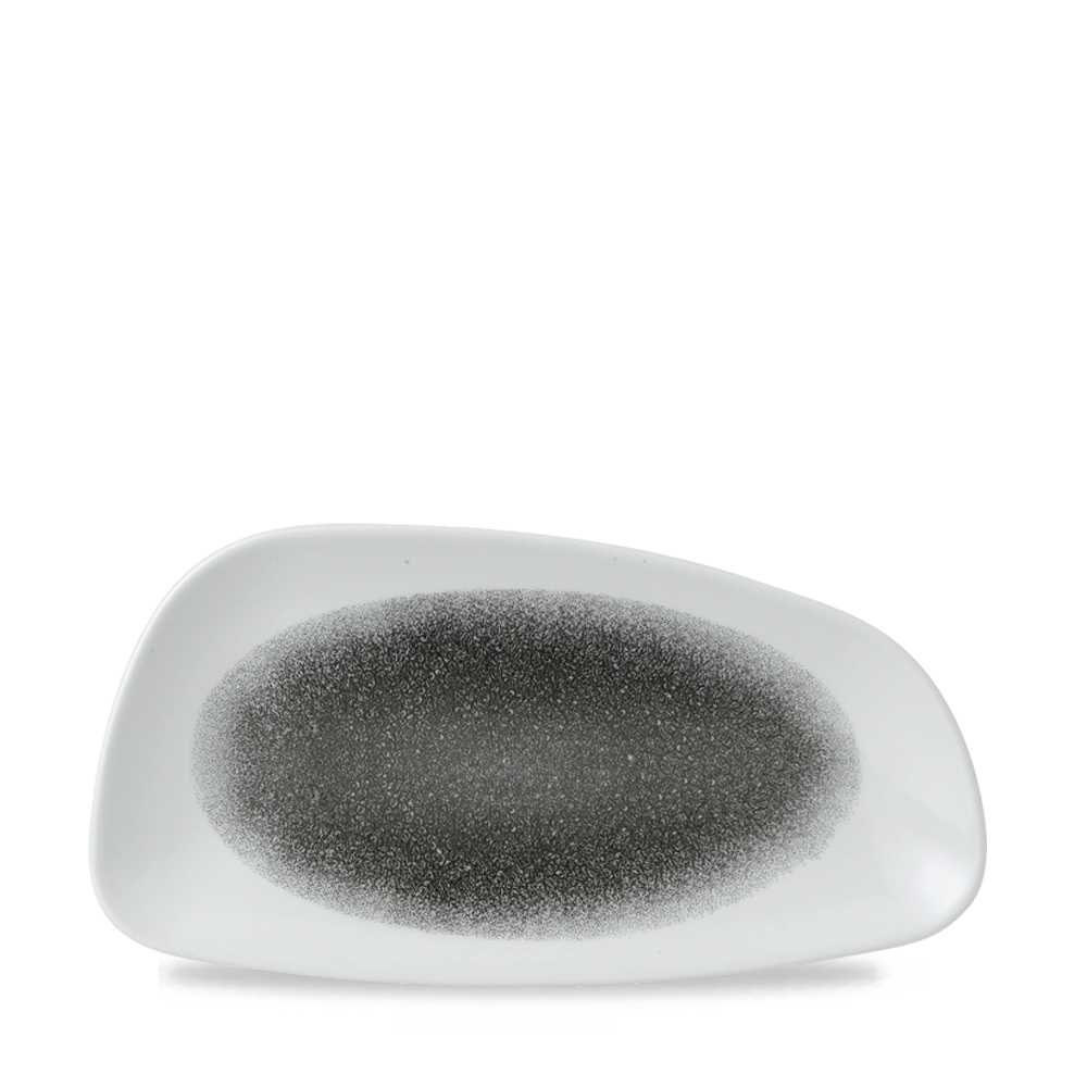 145970 Platte Chefs Geo eckig 30x15,5cm RAKU Quartz black