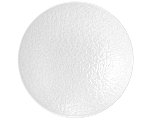 Coupschale rund 23 cm Vollrelief Nori weiss Coupschale rund 23 cm Vollrelief Nori weiss