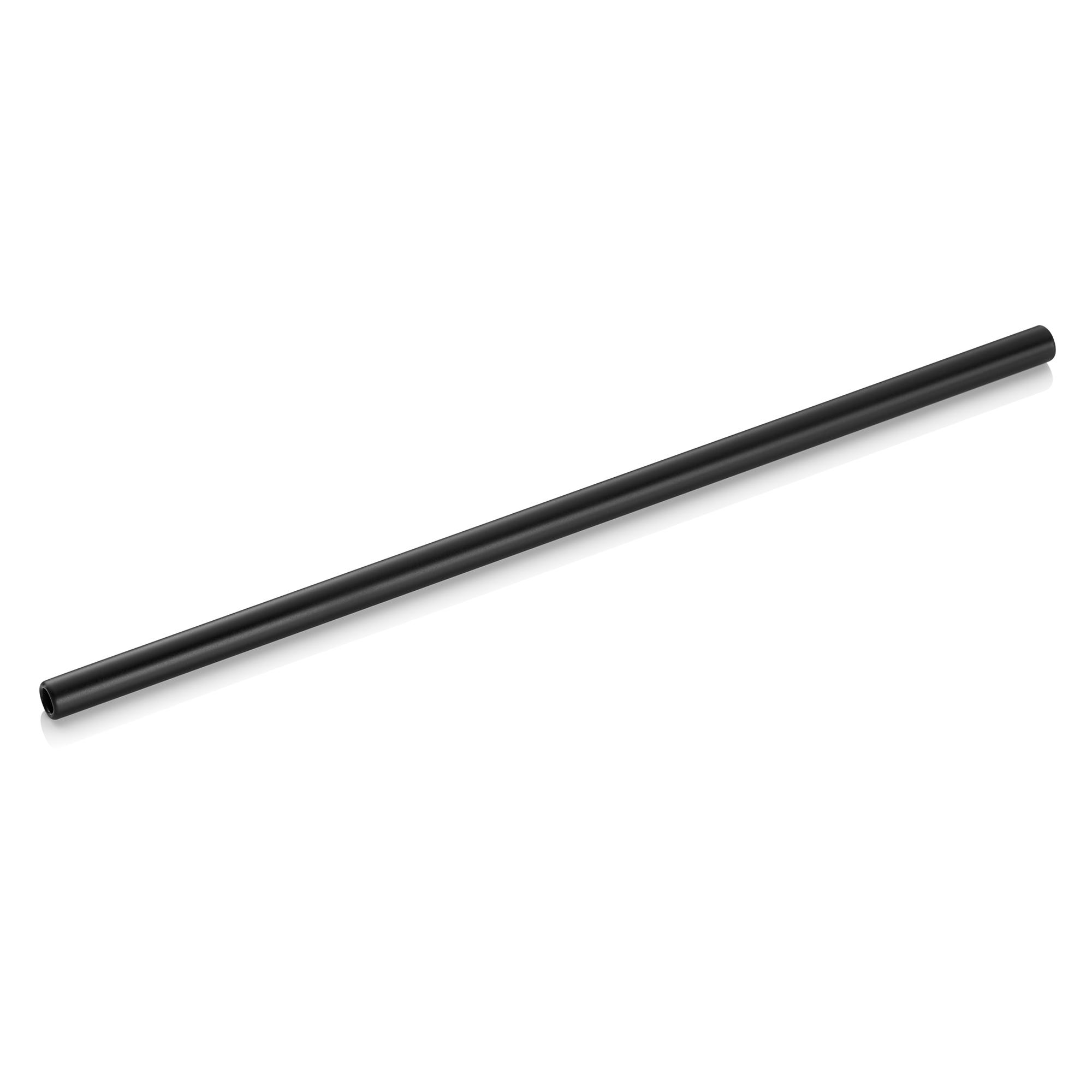 Glastrinkhalm mit Bürste Set 23cm Ø8mm Set á 50 Stück NOCTURN Glas schwarz