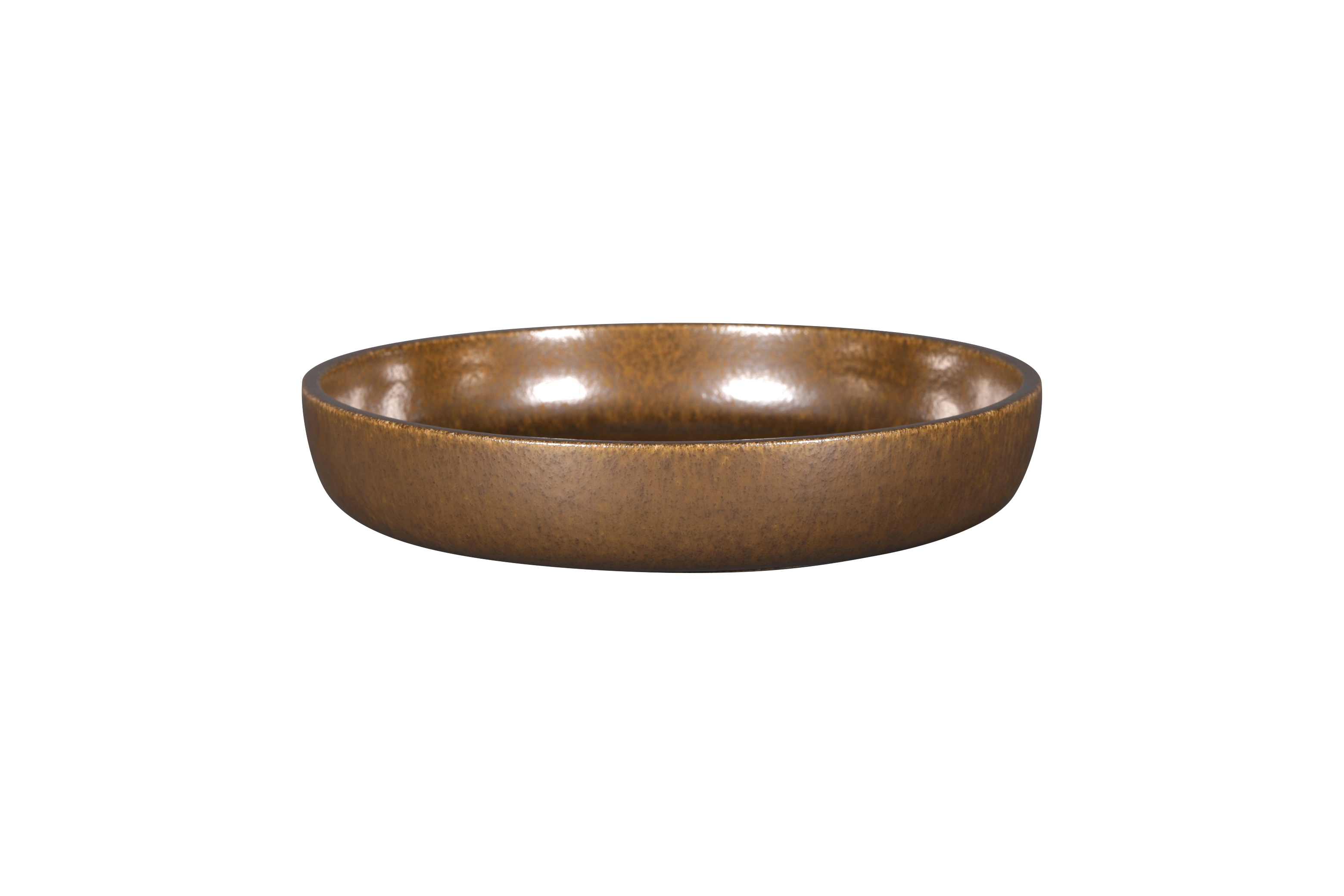 Teller tief 24cm RAKSTONE EASE rust brown