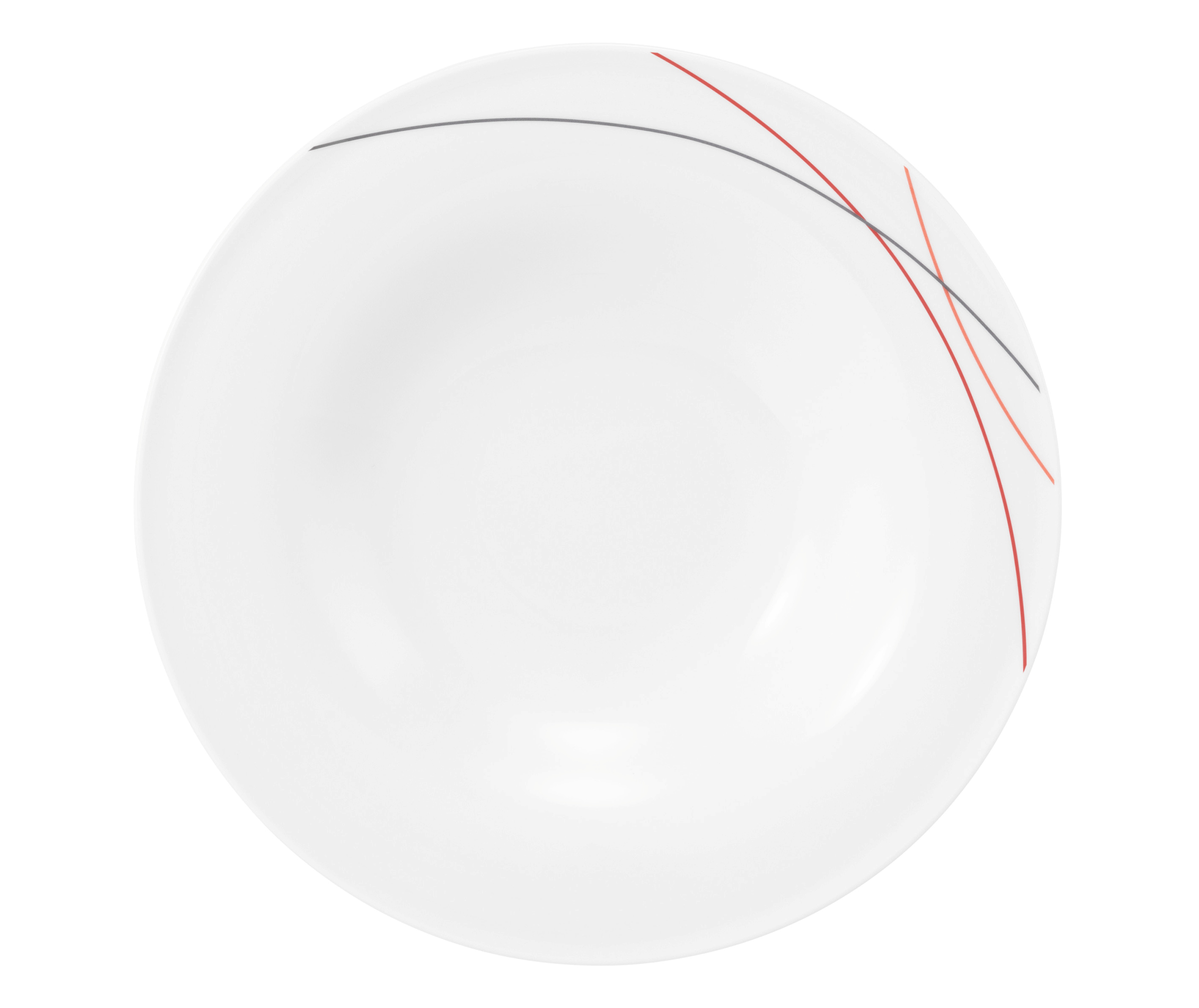 Pastateller rund tief 27cm COMMUNITY red line