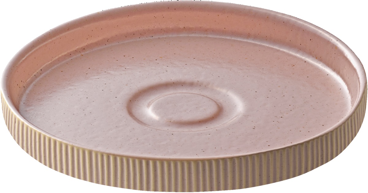 Untertasse rund 15cm NARA RELIEF rosé