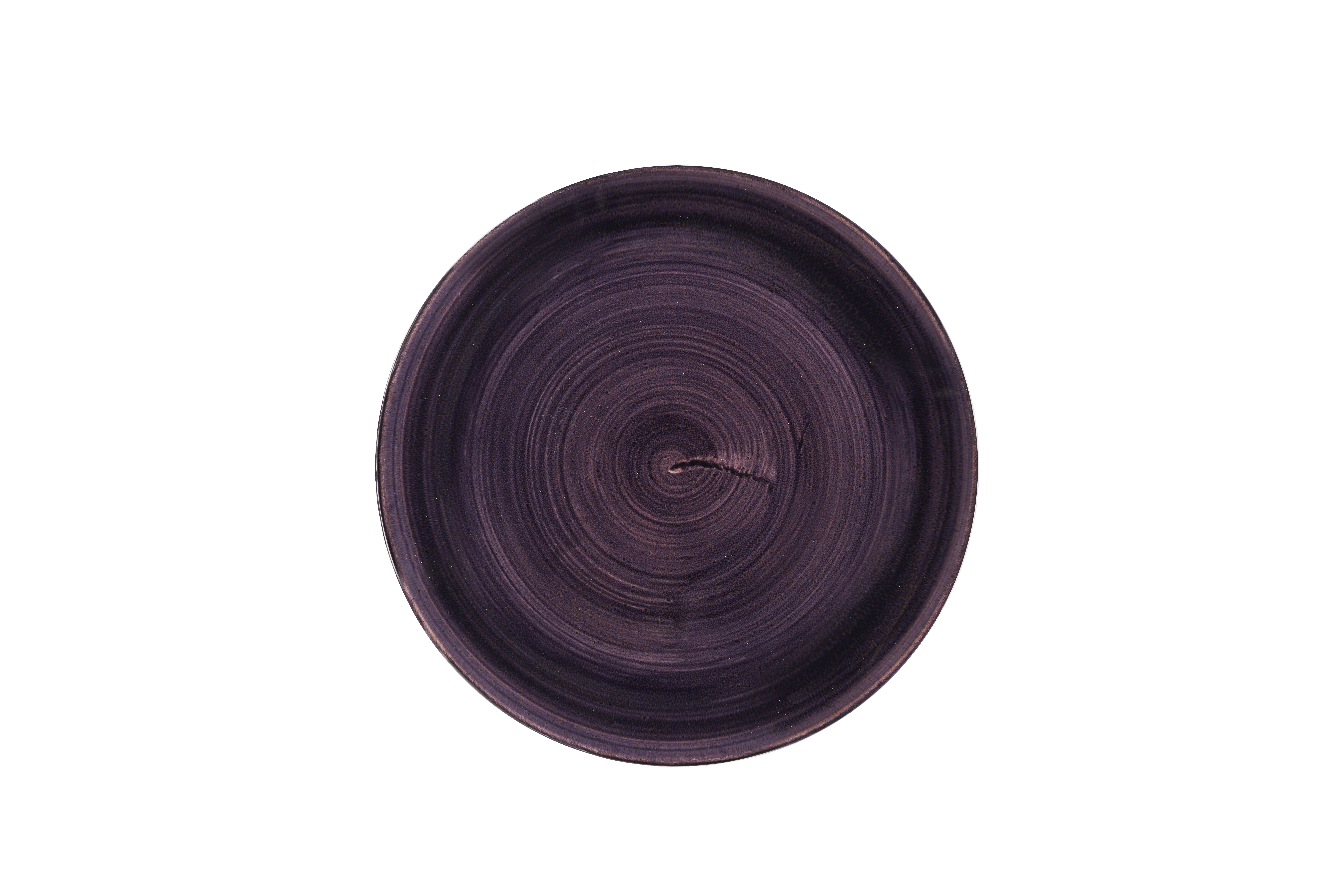 Teller flach coup 26cm STONECAST PATINA deep purple