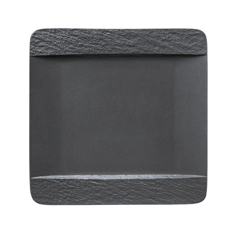 Teller quadratisch 28x28x2cm THE ROCK Black Shale