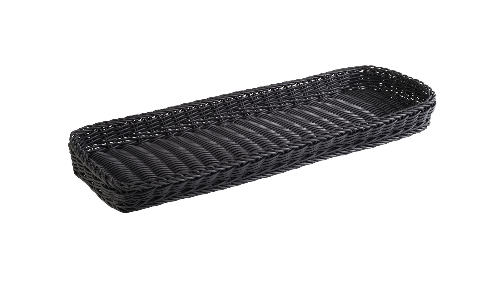 140560 Korb 60 x 20 cm, H: 5 cm PROFI LINE schwarz