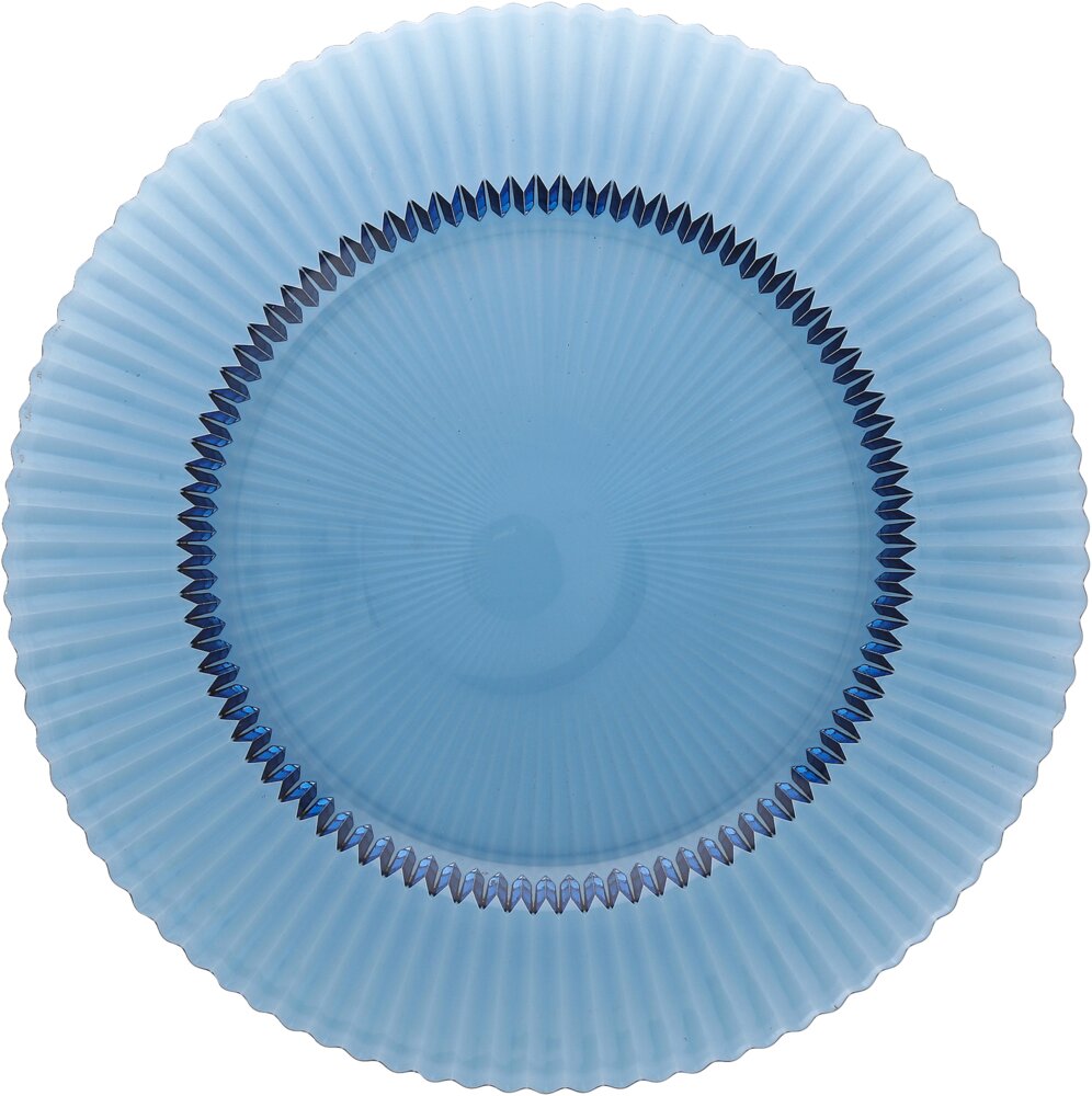 Glasteller flach 27cm ARCHIE azur