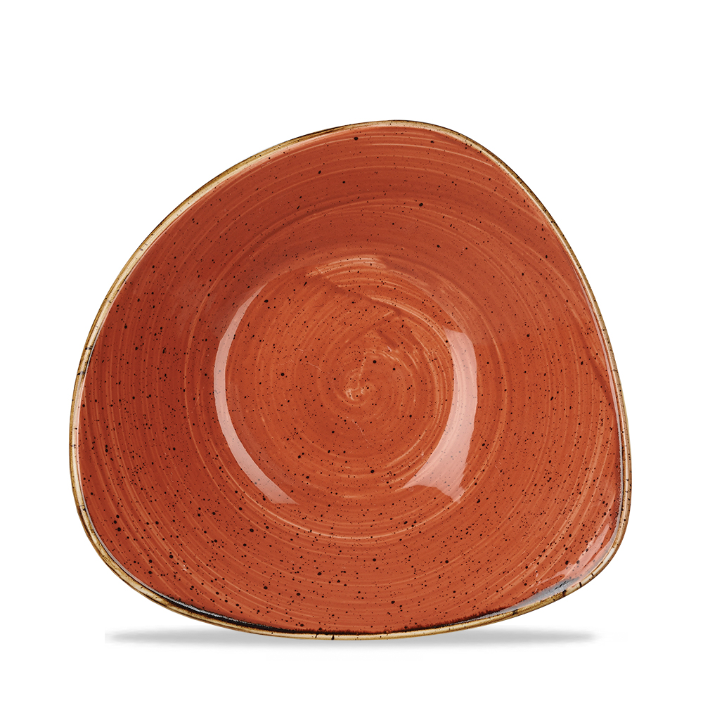 43764 Schale dreieckig 23,5cm STONECAST spiced orange