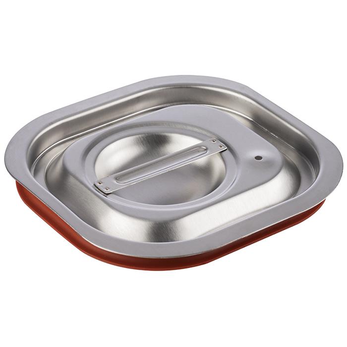 89085QHIaexwt0Squ9 GN- Deckel BASIC 1/6 mit Gummidichtung Edelstahl