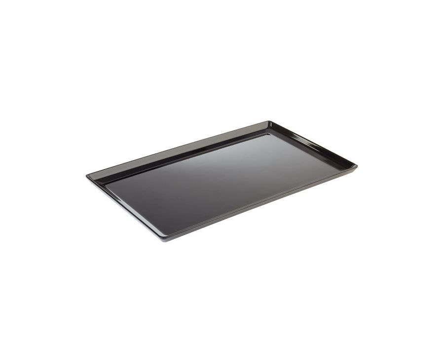 Tablett glänzend schwarz GN 1/1 FLOAT 53x32,5cm