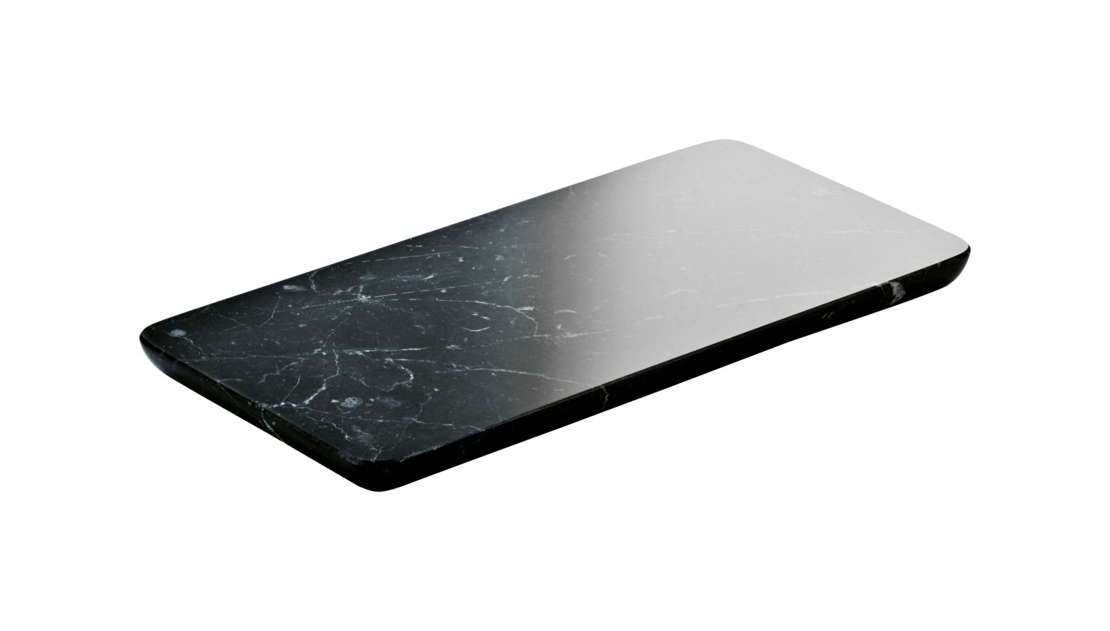 Marmorplatte 18x9cm H 1,1cm schwarz