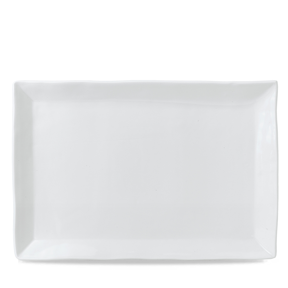 Platte 34,5x23,3cm WHITE white