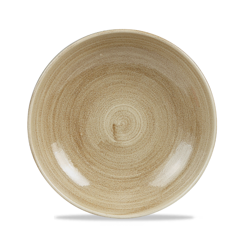 121539 Teller tief coup 24,8cm STONECAST PATINA antique taupe