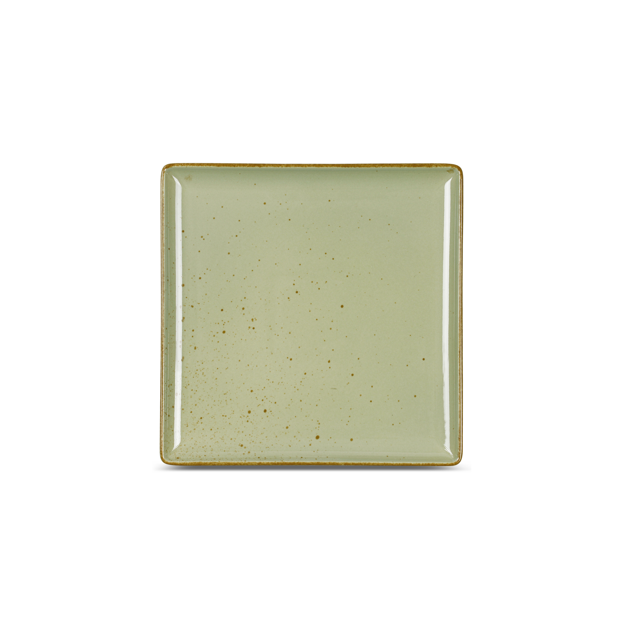 Teller flach eckig 11x11cm SMART olive smash