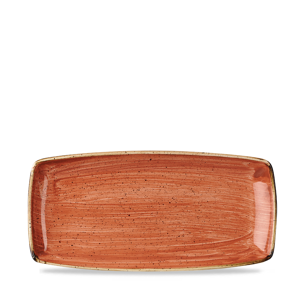 121626 Platte eckig 30x15cm STONECAST spiced orange