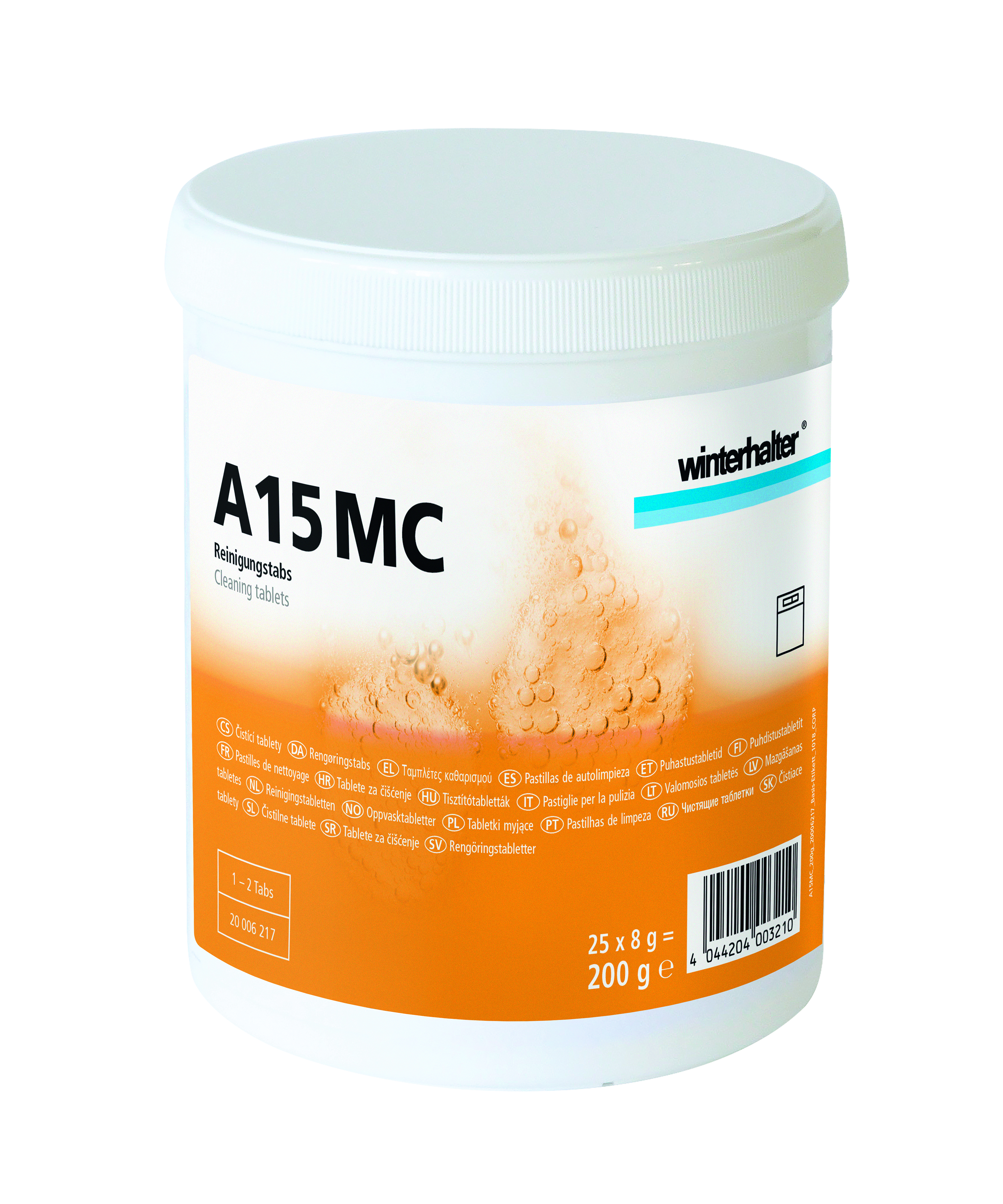 146537 25 Stück Reinigungstabs A 15 MC 0,20 kg Dose