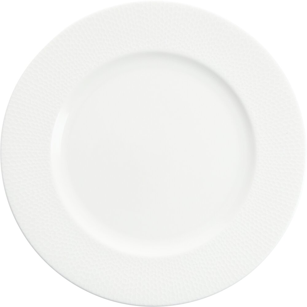 163181 Teller flach Fahne 31cm AMANDA weiss