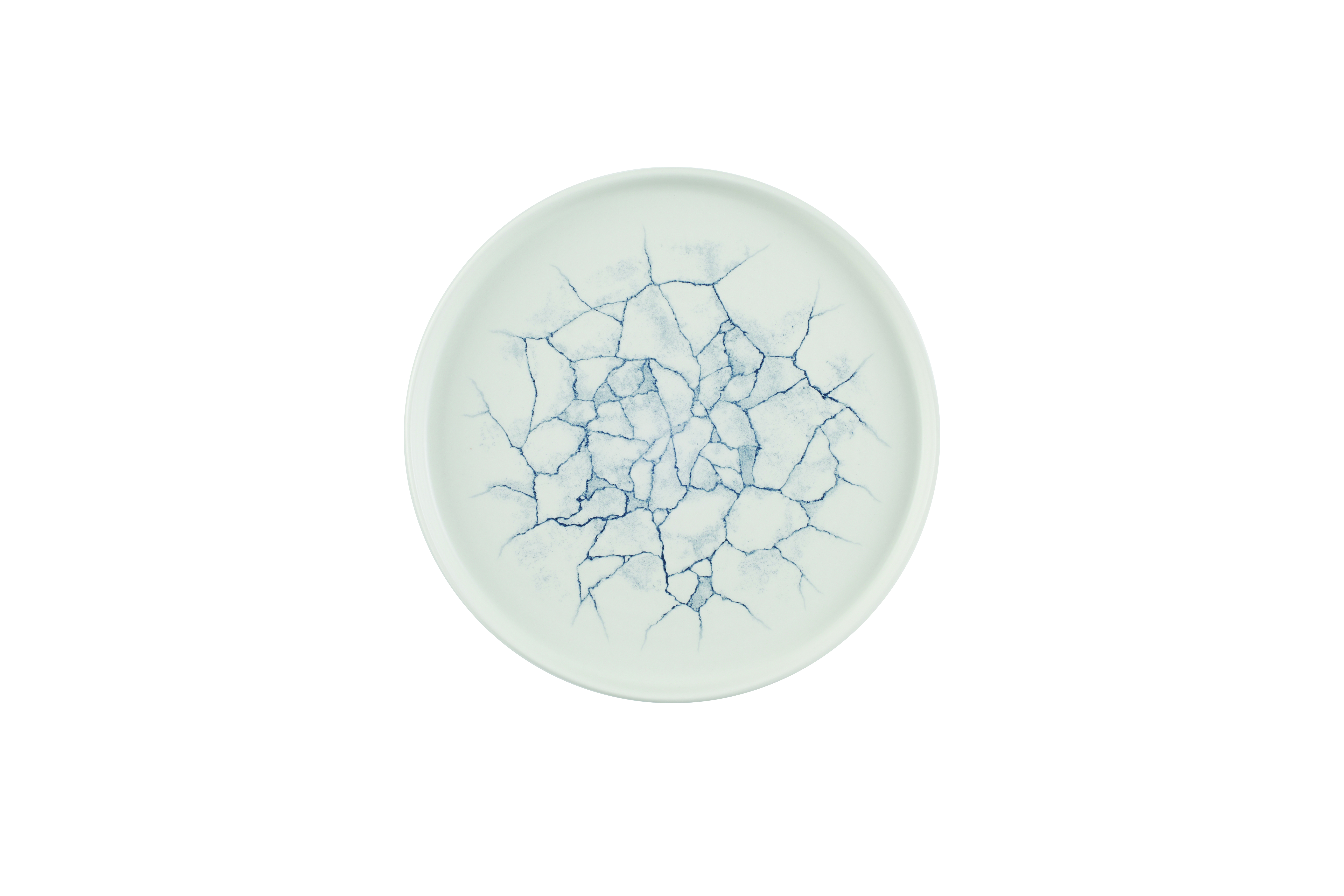 Teller flach walled 26cm KINTSUGI pearl grey Teller flach walled 26cm KINTSUGI pearl grey