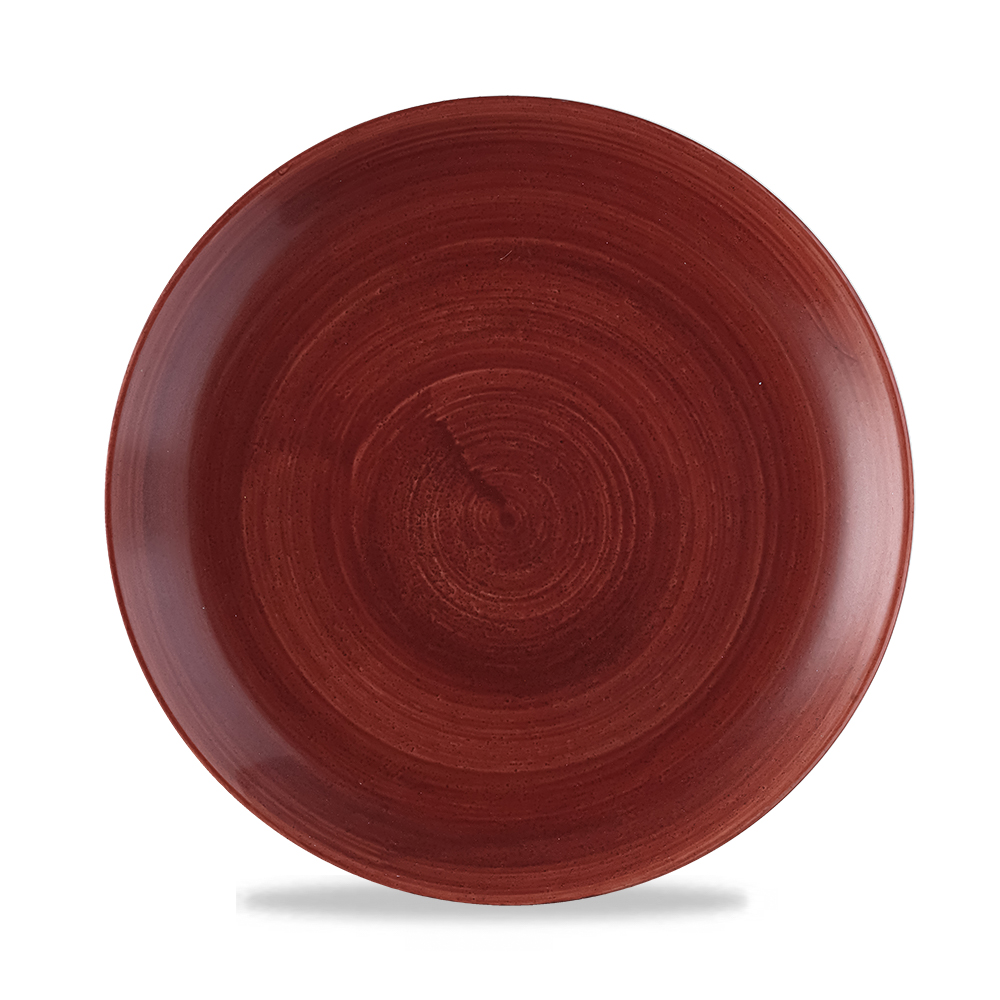 Teller rund 26cm STONECAST PATINA Red Rust